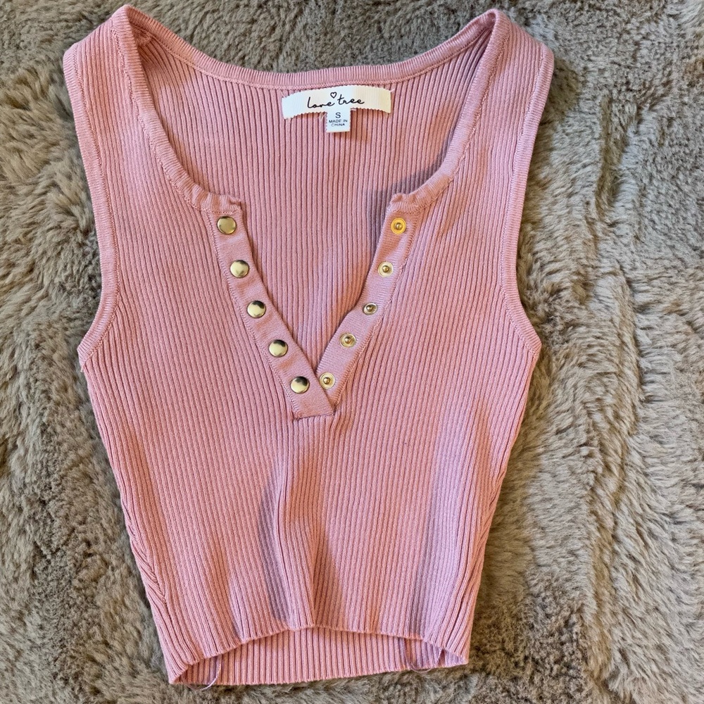 Pink Crop Top